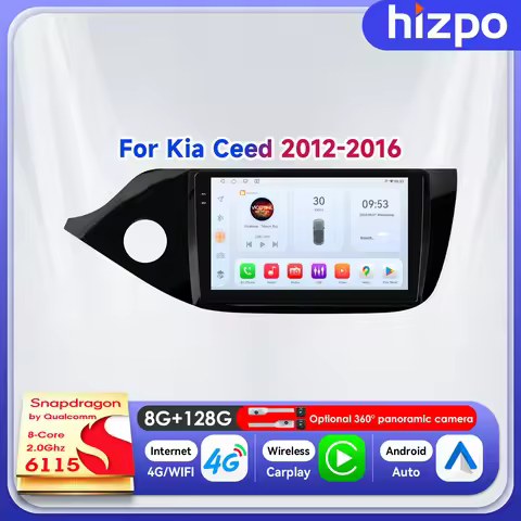 Hizpo 9" Smart Video Multimedia Player GPS Navigation For KIA CEE'D JD 2012 2013 2014 2015 2016 Wire