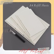 A4 Refill Loose-Sheet Core Replacement Paper Loose 30 holes Horizontal Line Notebook Paper Refill