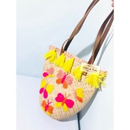 Galerikitri Borneo Knitted Decorative Rattan Bag with butterflies