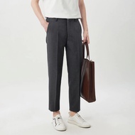 Casual Dark Grey Ankle Pants Classic Seluar Slack Lelaki Seluar Panjang Lelaki
