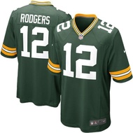 Hot Green Bay Packaging Works NFL Rugby Jersey No. 12 Aaron Rodgers Top Legendary Sports T-Shirt Uni