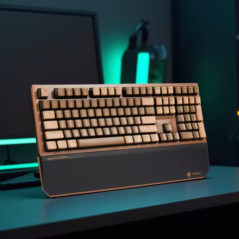 HEXGEARS X5 Mechanical Keyboard 104 key PBT Gasket Muffler Structure Wireless Gaming Keyboard With H