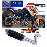 DUKE 125 DUKE200 DUKE390 DUKE250 Motorcycle Exhaust full system middle pipe Muffler for  DUKE 200 DU