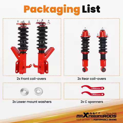 Adjustable Coilovers Lowering Kit For Honda Civic EM2 2001-2005 Shocks Absorber