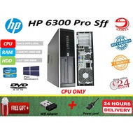 DESKTOP HP Compaq 6300 Pro Sff Intel core i5-3470 3.2GHz 3rd-Gen /4GB DDR3 RAM / 250GB HDD/ Win10 pr