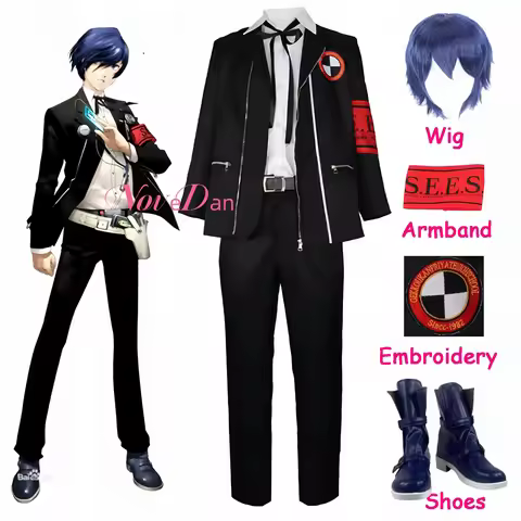 Anime Game PERSONA3 Shin Megami Tensei P3 Yuki Makoto Cosplay Costume Reload School Uniform Outfit W