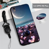 For OPPO 6.0 R9 Plus/5.5 R9S/6.0 F3 Plus/R9SPlus/R11/R11 Plus Silicon Soft Case Cover with the Ring and Rope