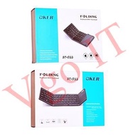 ***พร้อมส่งจากกรุงเทพฯ***OKER Keyboard Bluetoothพับได้ /คีย์บอร์ดบลูทูธพับได้ มีTouch Pad ในตัว ใช้แ