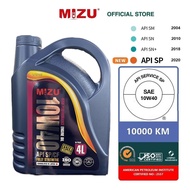 MIZU (NEW) 10W40 Fully Ester API SP Ester plus Fully Synthetic Oil 4L 10w-40 minyak pelincir all