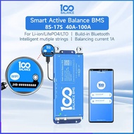 SMART Active Balance BMS With 1A Balance Current 8S-17S BMS 40A 60A 80A 100A Built-in Bluetooth Func