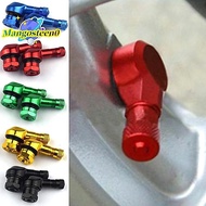 [Mangosteen0] 2Pcs/Set Motorcycle Valve Stems Rim 90 Degree Angle Aluminum Alloy Valve Wheel Tire Tu