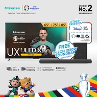 Hisense UX ULED X 4K Mini LED Smart TV 65 75 85 inch | Mini LED X | Hi View Engine X | Dynamic X Display | 144Hz