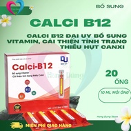 Dai Uy Calcium B12 Supplement vitamins, improve calcium deficiency - Box of 20 Tubes