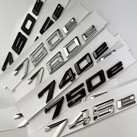 Car Trunk Words Letters Logo Badge Emblem Decals Sticker For BMW 7 Series 730e 740e 745e 750e 760e F