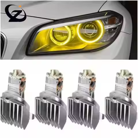 Yellow Angel Eye Headlight LED DRL Modules For 2014 2015 2016 BMW 5 Series F10 F11 LCI 528i 535i 550