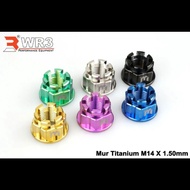 Axle Nut M14x1.5 Front Rear Titanium WR3 R15 V3 MT15 XSR 155 RX King
