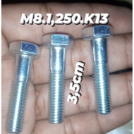1Pcs..BOLT 12, NECK BOLT M 8 X 3,5CM. KONCI BOLT 13
