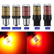 Universal 1 Pair 7440 7443 LED Brake Bulb 144SMD High Brightness for Cars