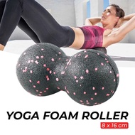 Mertrava Yoga Peanut Massage Foam Block Roller Ball 8 x 16 cm - D335 Outdoor Sports Fitness Yoga Equ