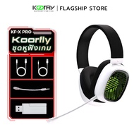 หูฟังเกมมิ่งไร้สาย หูฟัง KF-X Pro หูฟังเล่นเกมส์ มีไมโครโฟน Tri-mode ไฟ RGB ไมค์ถอดได้ 2.4G บลูทูธ 5