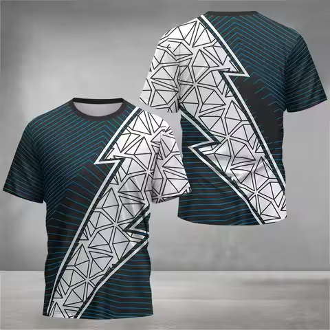 Badminton Tennis Sports Men's T Shirt Casual O-neck Loose Short Sleeve Tops Fashion 3D Print Gym T-s