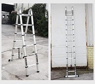 Ladders,Aluminum Telescoping Ladder - Telesladder DIY Aluminum, Folding Extendable Extension Ladder 