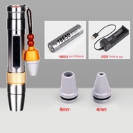 Đèn Pin Led UV 365nm 395nm 4 Màu Sắc Ngọc Bích Có Thể Sạc Lại Bằng Cổng USB