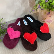 Kasut Bulu Love Slippers Indoor Slippers Bedroom Slippers House Slippers