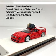 PGM No. 640902A Ferrari F40 Red fully opened Christmas Special (Standard Rectaugle Stand Version) Li