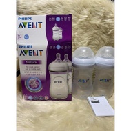 Babys Avent 9oz Twinpack Clear Bottle Natural 9oz