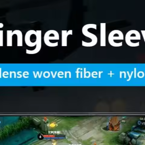 1 Pair Palm Fingertip Gloves Anti-slip Gamer Gloves Sweatproof Mobile Phone Finger Sleeves Breathabl