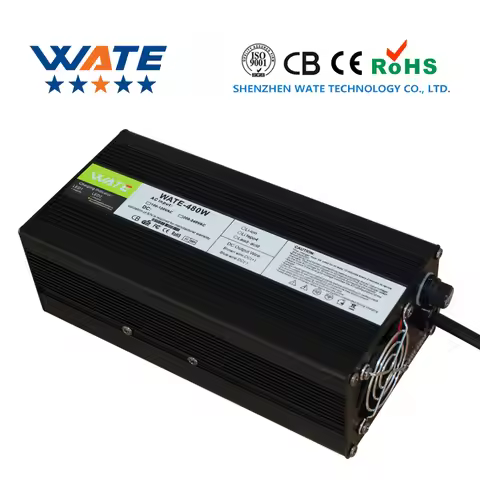 43.8V 10A LiFePO4 Battery Charger 12S 36V/38.4V LiFePO4 Battery Charger, with LED Light, indicating 