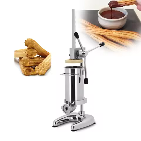 Stainless Steel 2L Manual Churros Churrera Maker Churro Making Machine For Snack And Dessert Shop