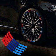 5PCS Reflective Car Wheel Rim Sticker For BMW M Performance E34 E39 E46 E90 M3 M5 M6 X1 X3 X4 X5 G20