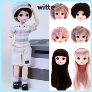 WITTE 1/6BJD Doll Head, Europe Ancient Doll 7 Styles Gold Brown Hair,  32cm Male Doll DIY Doll Head