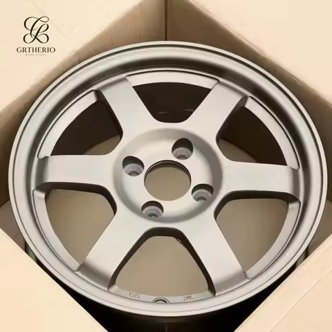 JDM A356 Alloy 4x100 Wheels 15 Inch 7J Et35 Rims Flow Cast Racing Car Wheels for Honda Jazz Fit Yari