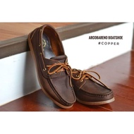 825 Arcobareno​ Boat​ Shoes​ Copper​ รองเท้า ผู้ชาย งานหนัง Italy แท้ HandMade สุดคลาสสิค