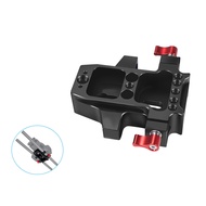 Coolmanloveit Universal Baseplate with Dual 15mm Rod Rail Clamp for Camera Cage