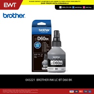 BROTHER BTD60BK BLACK BOTTLE INK 100% ORIGINAL