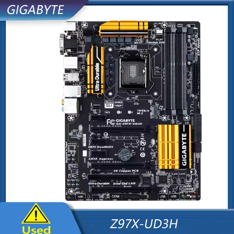GIGABYTE Z97X UD3H motherboard LGA1150 DDR3 32G VGA+DVI+HDMI ATX