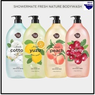 Showermate Fresh Nature Body Wash 1.2kg – Clean Cotton / Fresh Yuzu / Fresh Cranberry / Fresh Peach