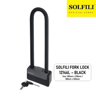 SOLFILI Motorcycle Fork Lock & U LOCK & LOCk CHAIN