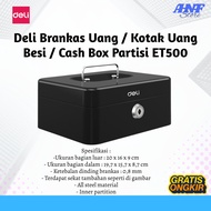 Deli Money Safe Iron Money Box/ Cash Box Partition ET500