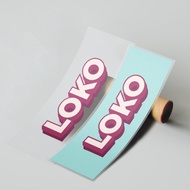 ABSTRAX® LOKO 'LOGO' CAR STICKER