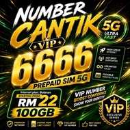 🔥 LIMITED VIP NUMBER | 0115 6666 VIP Number Cantik | ONEXOX Prepaid 5G SIM | 100GB High Speed | Bula