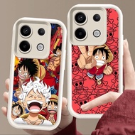 Case for Xiaomi Redmi Note poco 13T 13 13C X6 M6 Pro Plus 5G Soft White E43 One Piece Luffy