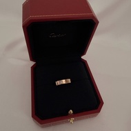 Cartier 750玫瑰金C de Cartier 戒指0.03克拉鑽石戒圍50