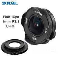 8mm F3.8 Fish-eye C mount Wide Angle Fisheye  Focal length Fish eye  Suit For Fuji Fujifilm X-E2 X-E1 X-Pro1 X-M1 X-A2