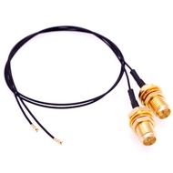2Pcs 30cm M.2 U.FL IPX4 to RP-SMA Female Antenna Connector IPEX4 MHF4 WiFi Pigtail Cable for M2 NGFF