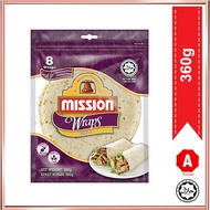 MISSION WRAP TORTILLAS  GARLIC  8S'X 360G ASEAN.OS